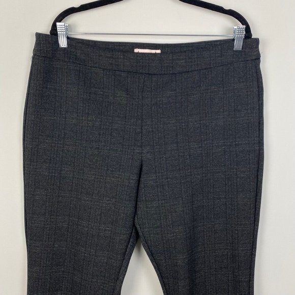 Nanette by Nanette Lepore Dark Gray Ponte Knit Career Pants Size XL Pull On - Picture 2 of 9